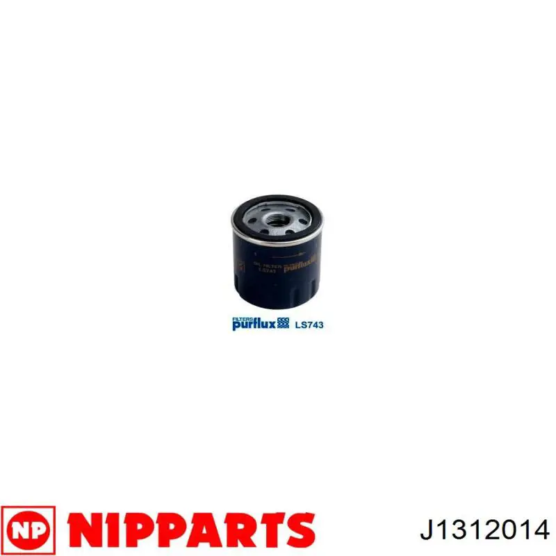 Filtro de aceite J1312014 Nipparts