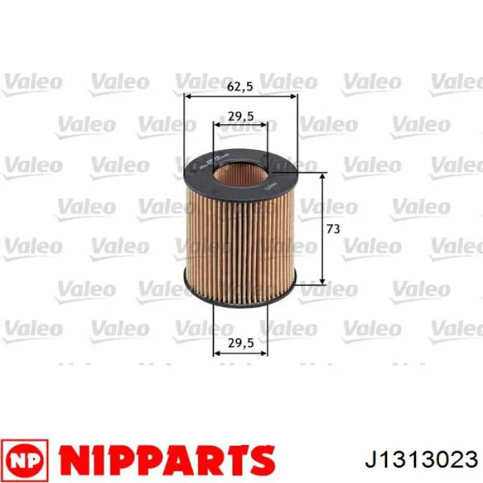 J1313023 Nipparts filtro de aceite