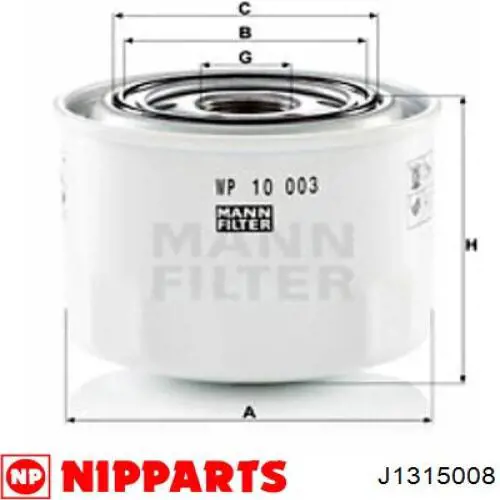 Comprar FO508S Japan Parts Filtros de aceite