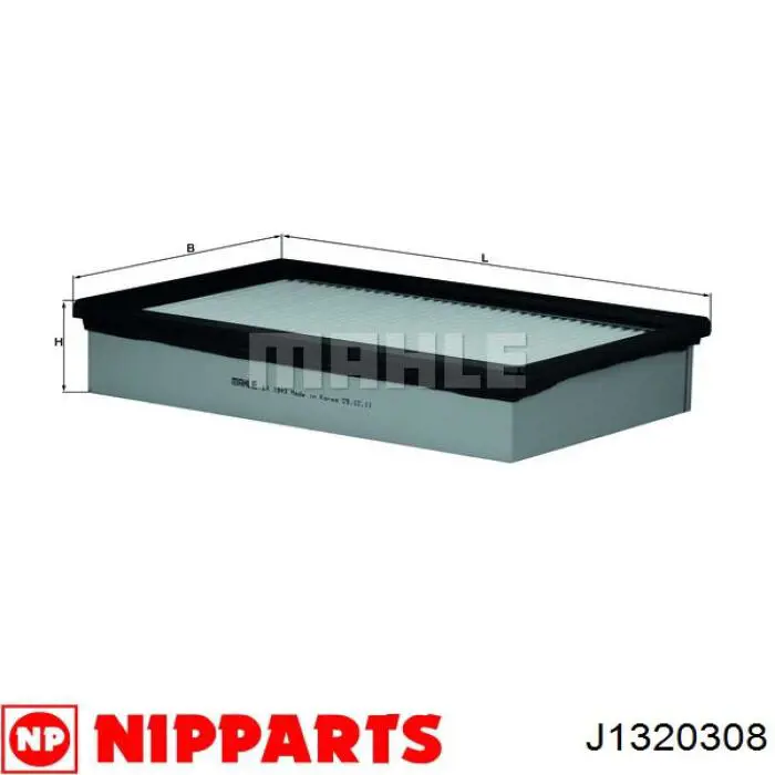 J1320308 Nipparts filtro de aire