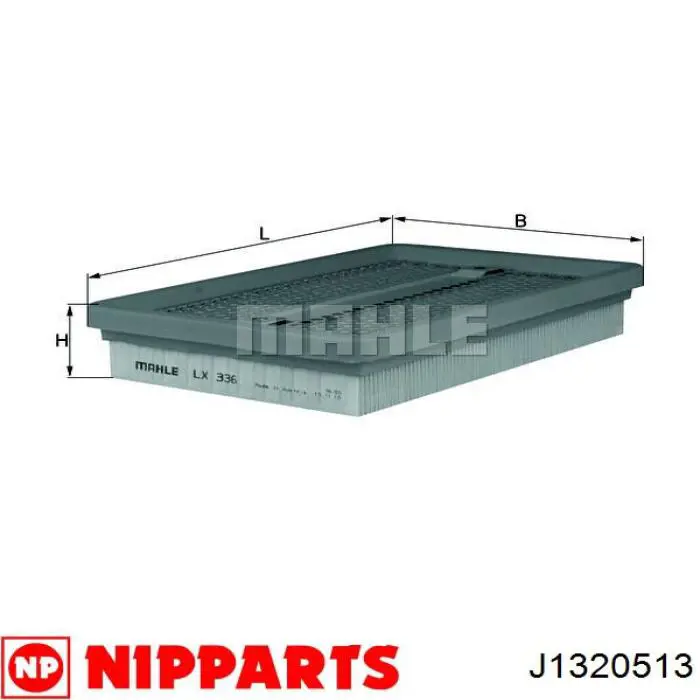 J1320513 Nipparts filtro de aire