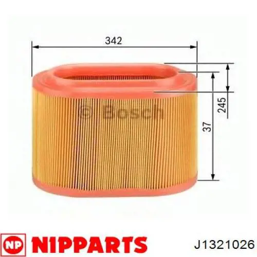 J1321026 Nipparts filtro de aire