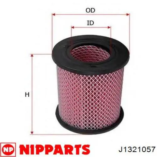 J1321057 Nipparts filtro de aire