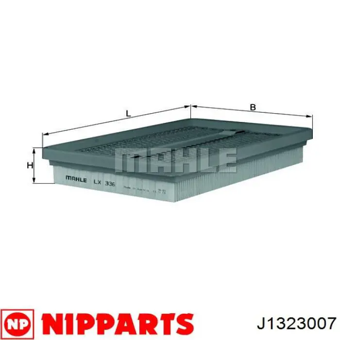 J1323007 Nipparts filtro de aire