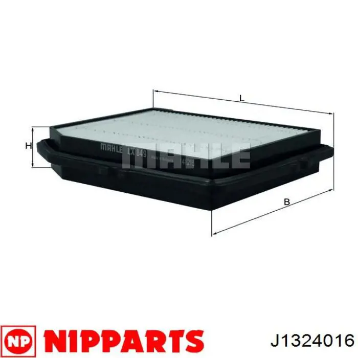 J1324016 Nipparts filtro de aire