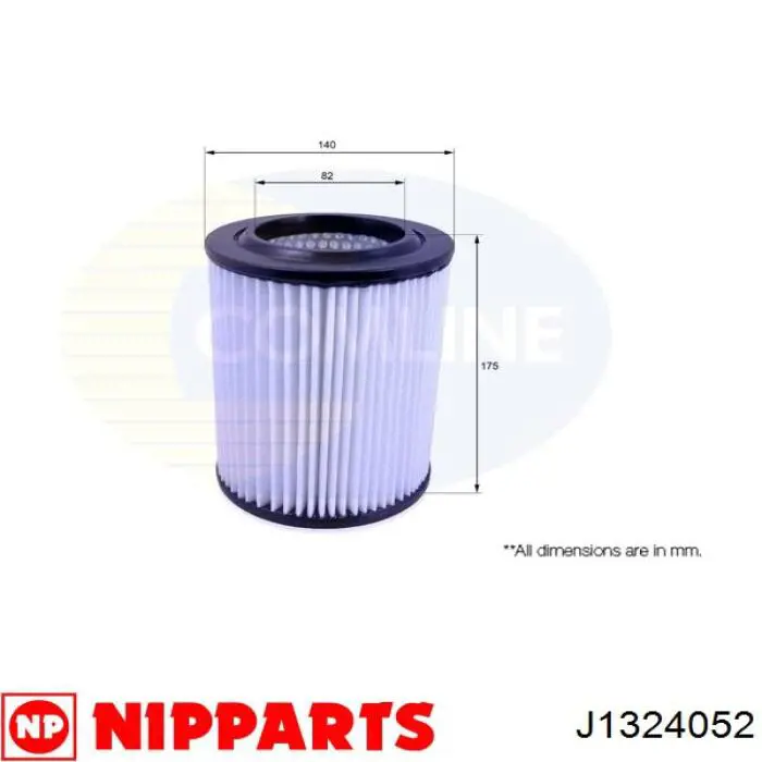 J1324052 Nipparts filtro de aire