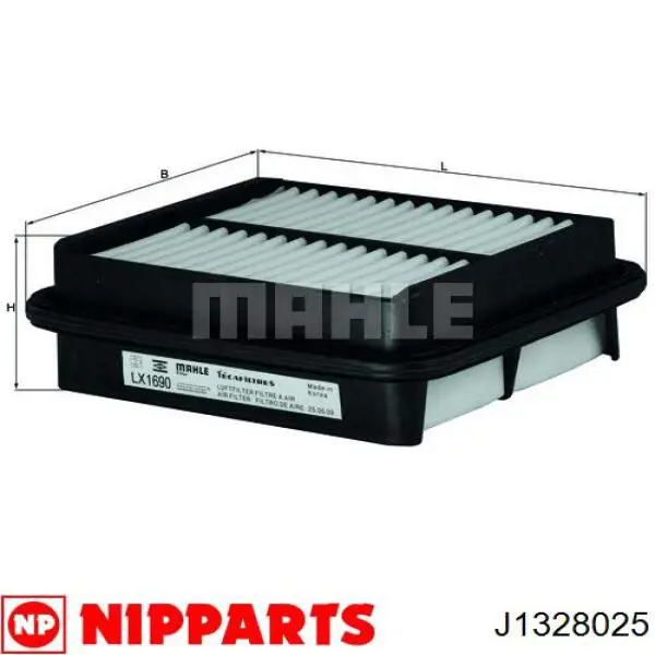 J1328025 Nipparts filtro de aire
