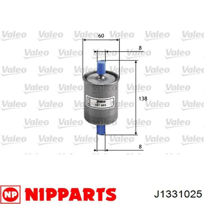 J1331025 Nipparts filtro combustible