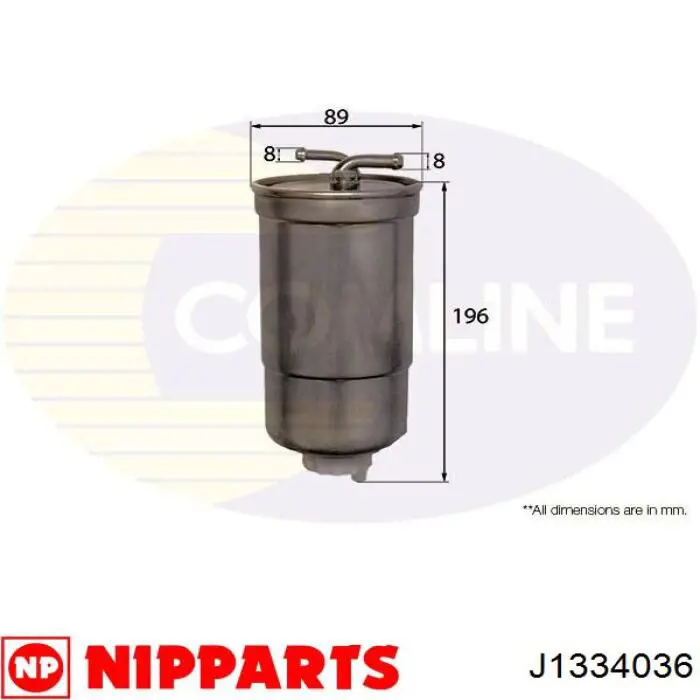 J1334036 Nipparts filtro combustible