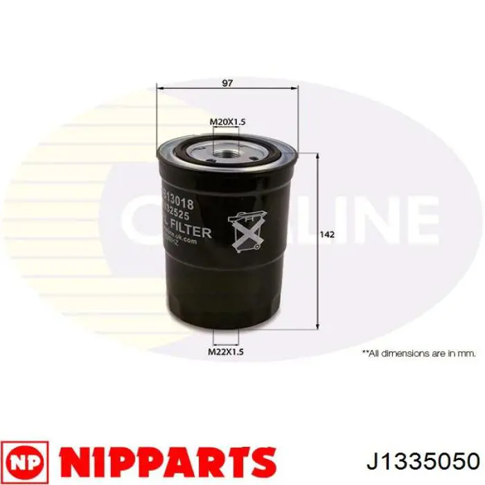 Filtro combustible Nipparts J1335050 precio, desde 12,64 EUR