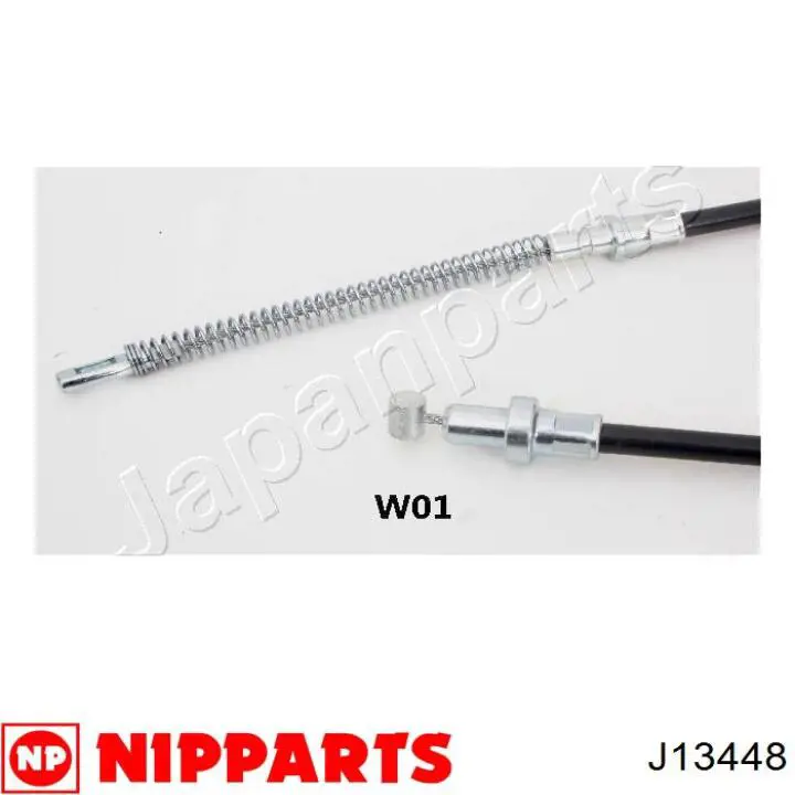J13448 Nipparts cable de freno de mano trasero derecho