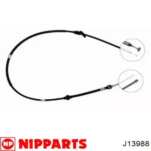 J13988 Nipparts cable de freno de mano trasero derecho