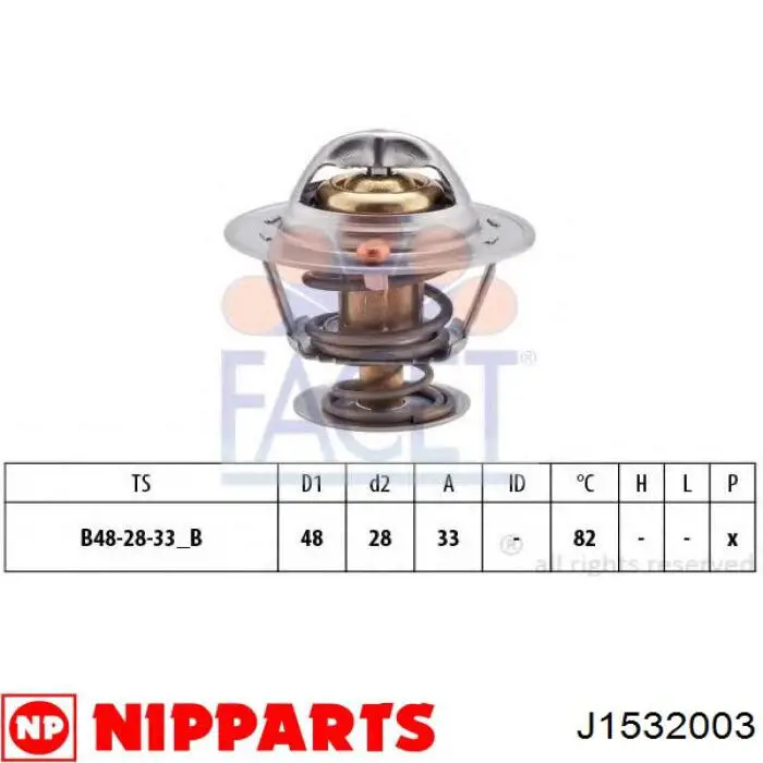 Comprar J1532003 Nipparts Termostato