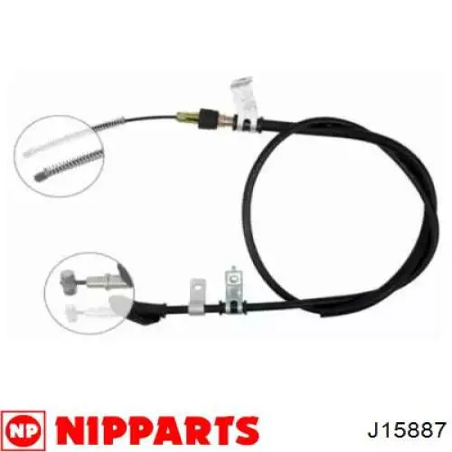 J15887 Nipparts cable de freno de mano trasero izquierdo