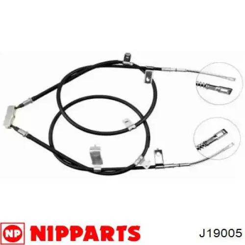 J19005 Nipparts cable de freno de mano trasero derecho/izquierdo