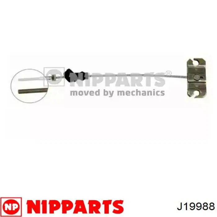 J19988 Nipparts cable de freno de mano trasero derecho