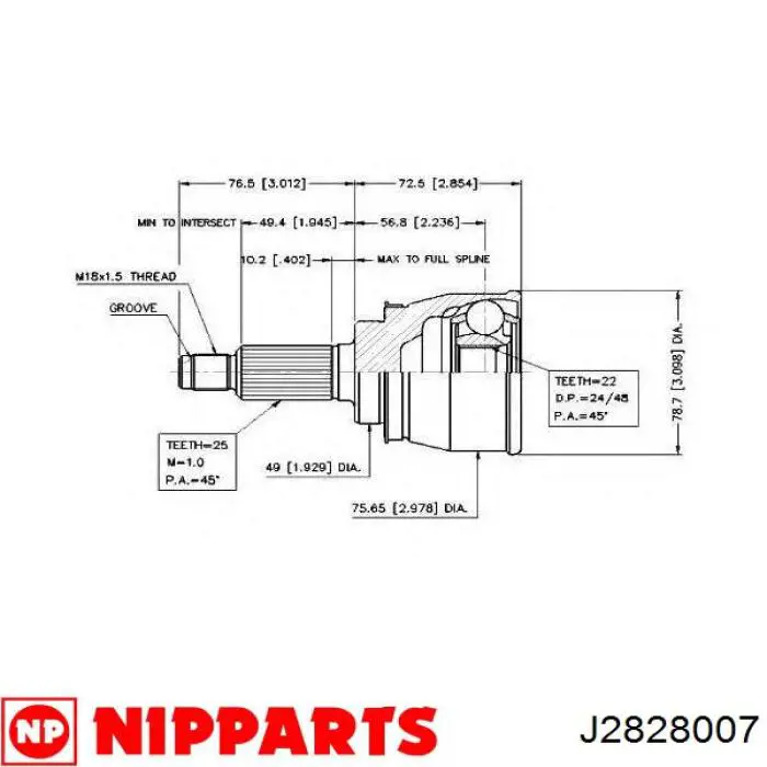 Junta homocinética exterior delantera Suzuki 4410264B12 precio, desde 36,24 EUR
