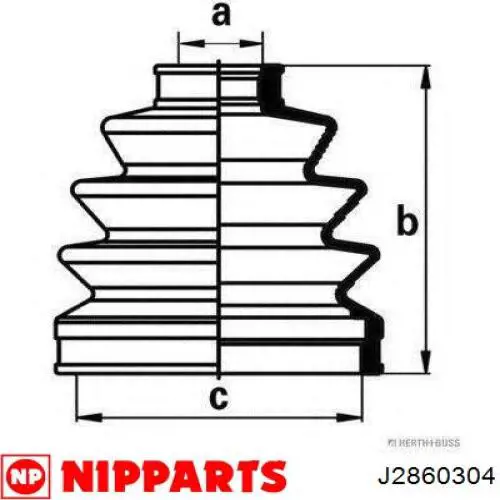 Comprar KB281 Japan Parts Fuelle de palier delantero exterior