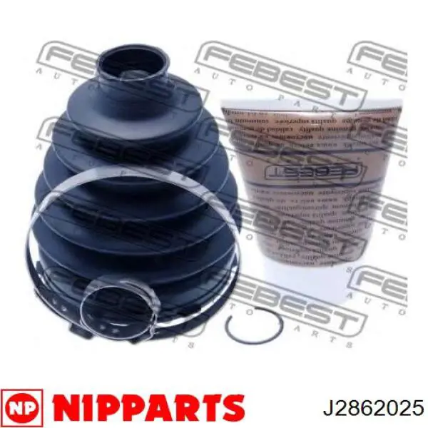 J2862025 Nipparts juego de fuelles, árbol de transmisión delantero