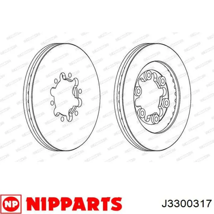 Frenos delanteros Nipparts J3300317 precio, desde 52,48 EUR