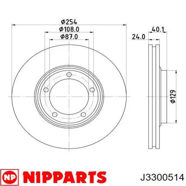 J3300514 Nipparts Discos