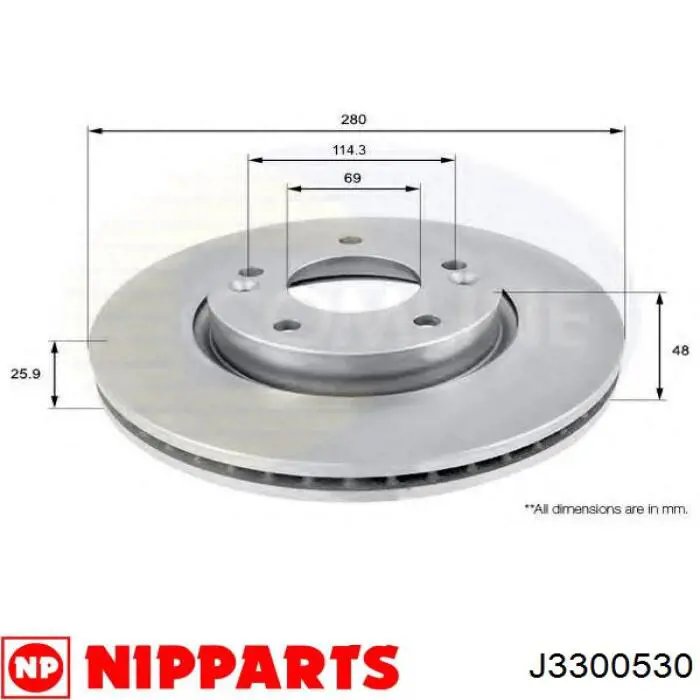 Frenos delanteros Nipparts J3300530 precio, desde 44,04 EUR