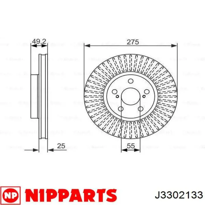4351202110 Toyota Discos