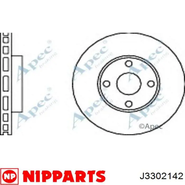 Comprar DI208C Japan Parts Freno de disco delantero