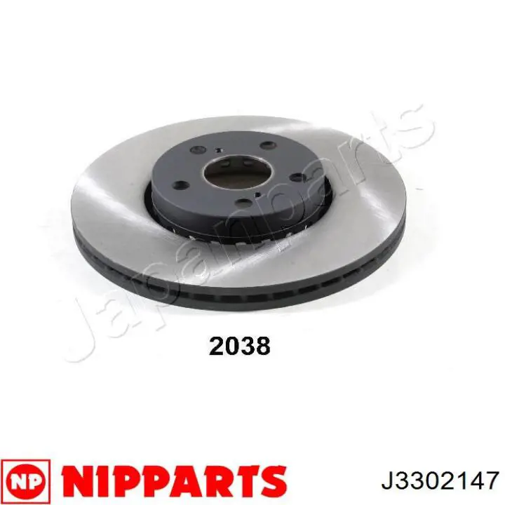 J3302147 Nipparts disco de freno delantero