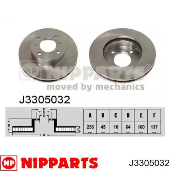 Frenos delanteros Nipparts J3305032 precio, desde 26,97 EUR