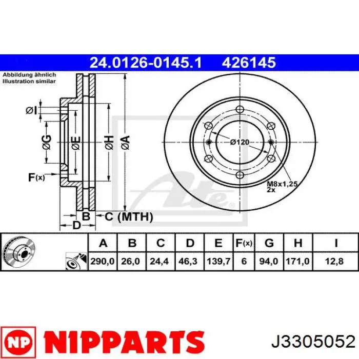 Disco de freno delantero Brembo 9999611