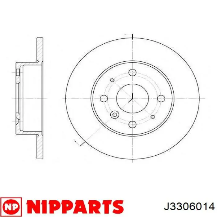Frenos delanteros Nipparts J3306014 precio, desde 31,17 EUR