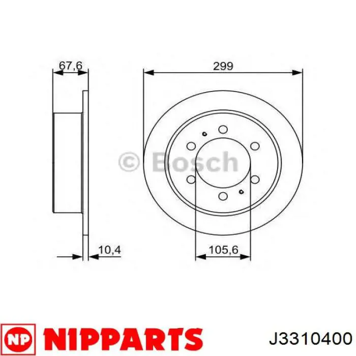 Disco de freno trasero Japan Parts DPS99C precio, desde 33,25 EUR