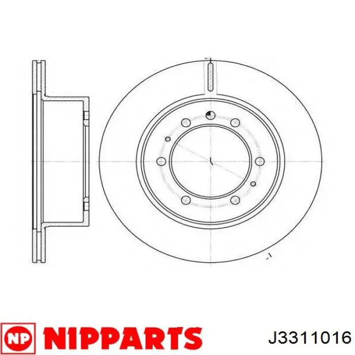 Comprar DP116C Japan Parts Disco de freno trasero
