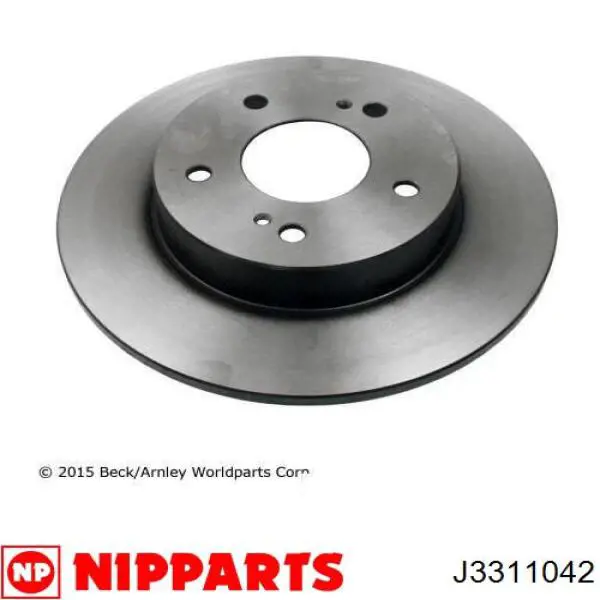 Comprar J3311042 Nipparts Disco de freno trasero