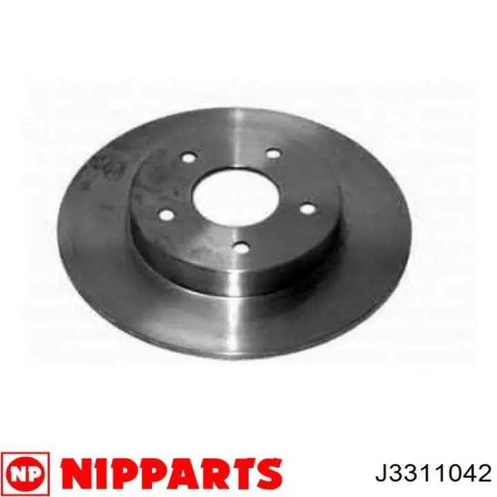Disco de freno trasero J3311042 Nipparts