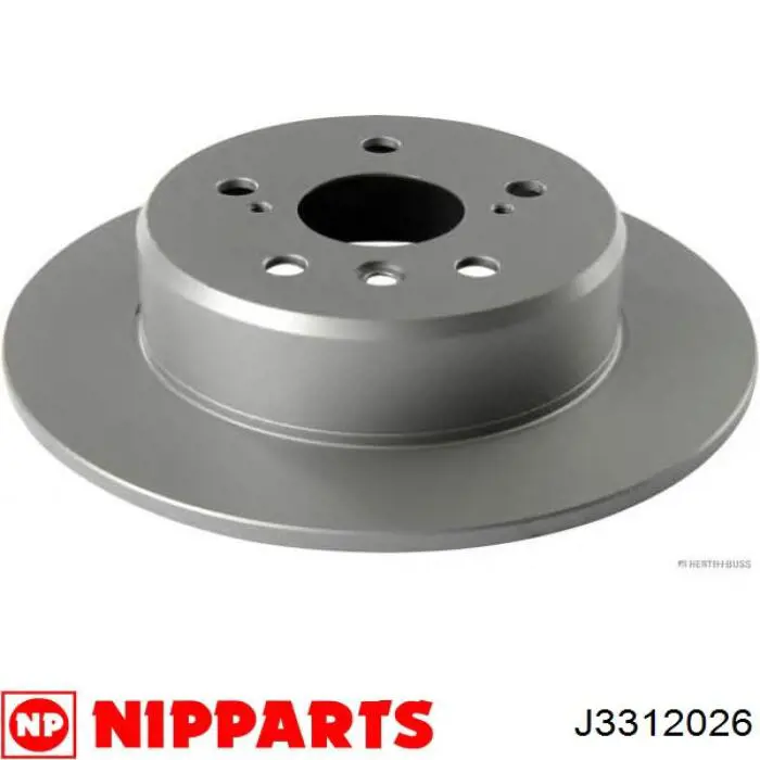 J3312026 Nipparts disco de freno trasero