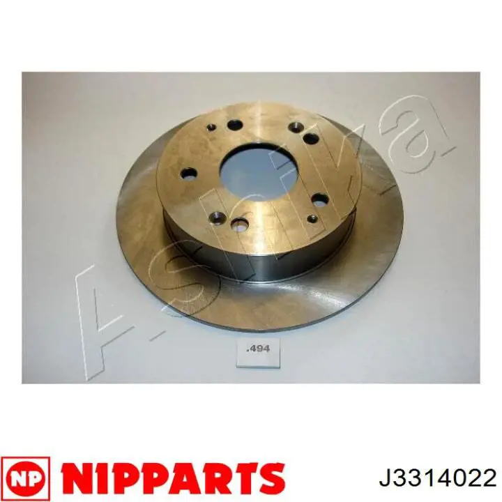 J3314022 Nipparts disco de freno trasero