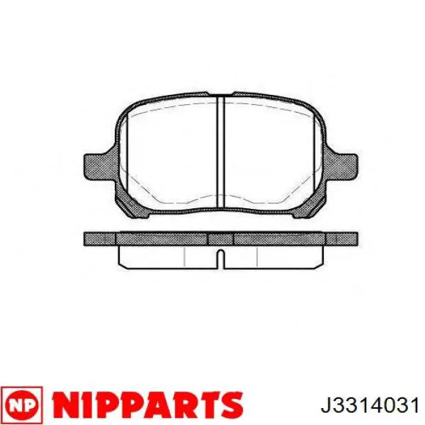 Disco de freno trasero DP443C Japan Parts