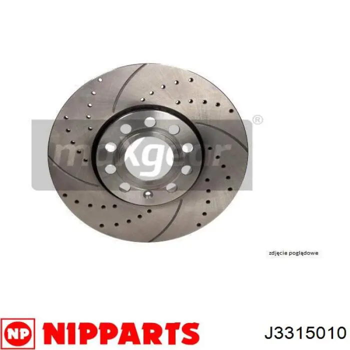 Disco de freno trasero J3315010 Nipparts