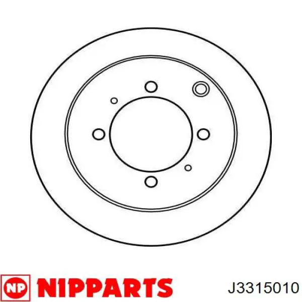 Comprar J3315010 Nipparts Disco de freno trasero