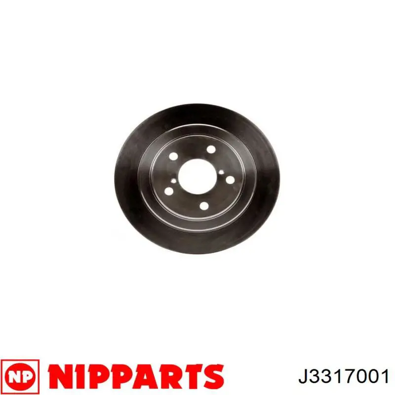 J3317001 Nipparts disco de freno trasero