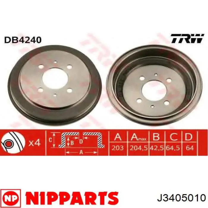 Tambor de freno trasero Delphi BF485 precio, desde 41,17 EUR