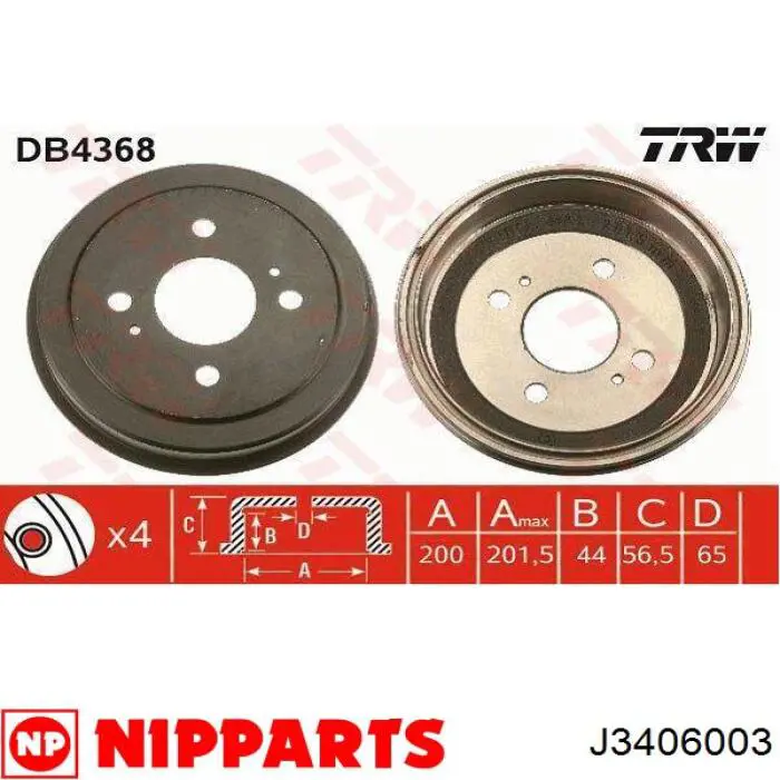 Comprar 2664S ABS Tambor de freno trasero