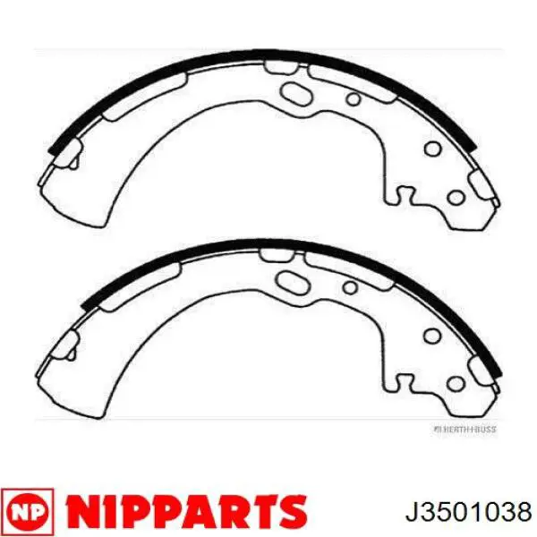 GF137AF Japan Parts Zapatas de freno de tambor traseras