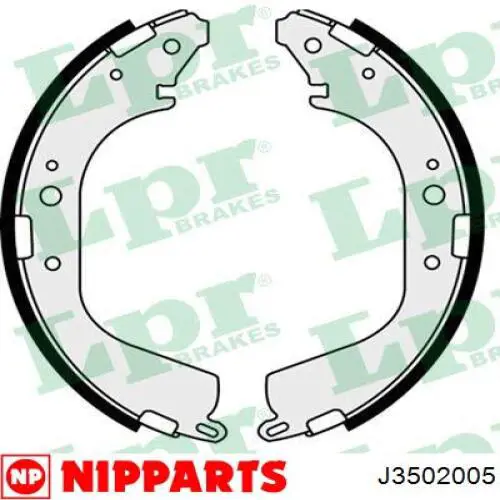 J3502005 Nipparts pastillas de freno traseras