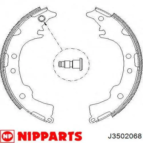 Zapatas de freno de tambor traseras Nipparts J3502068 precio, desde 34,80 EUR