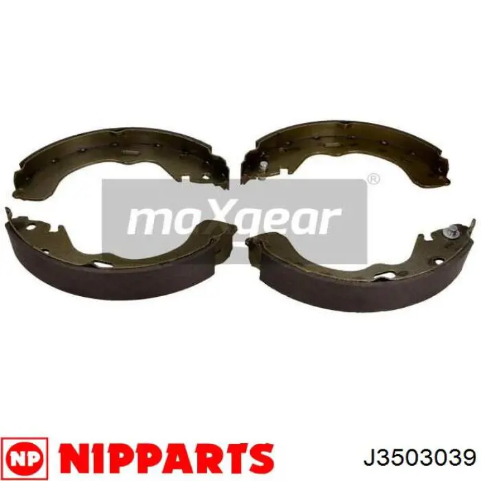 J3503039 Nipparts zapatas de frenos de tambor traseras