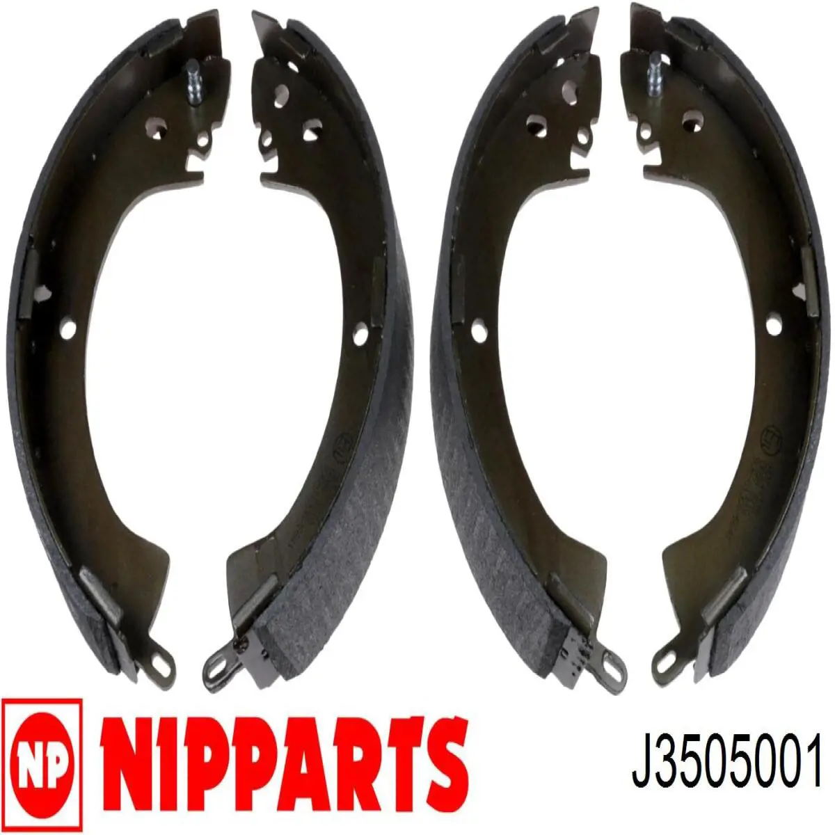 J3505001 Nipparts zapatas de frenos de tambor traseras