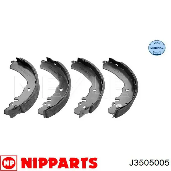 J3505005 Nipparts zapatas de frenos de tambor traseras